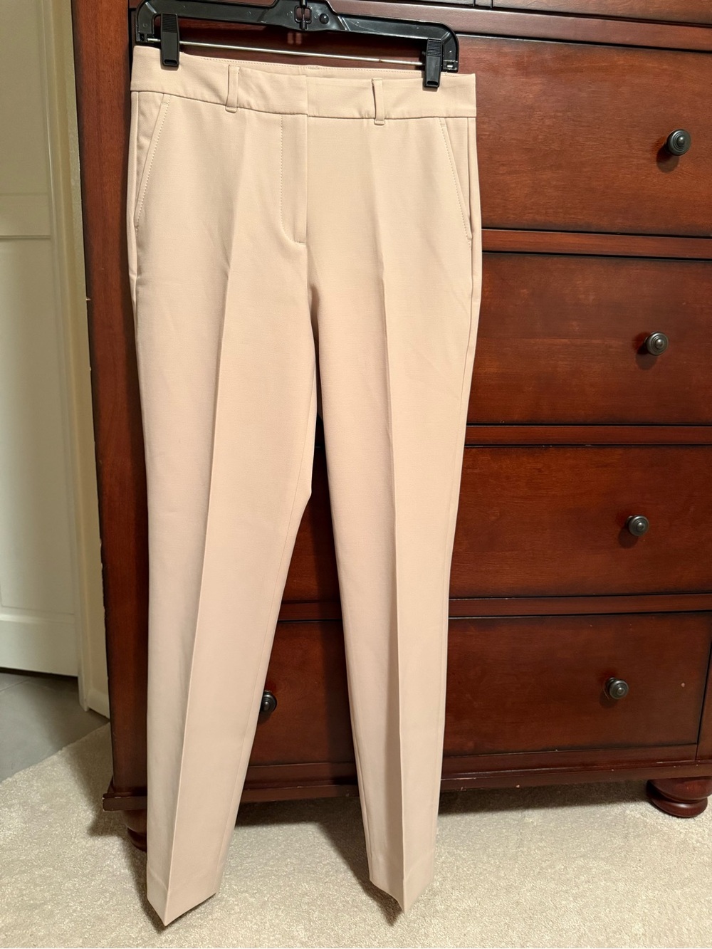Classic Women's Tailored Crepe Pants in Tan